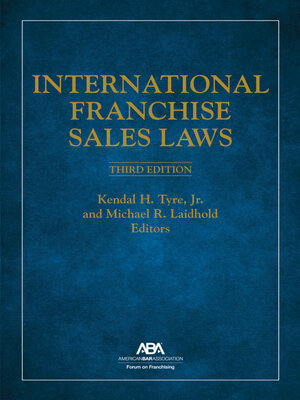 cover image of International Franchise Sales Laws